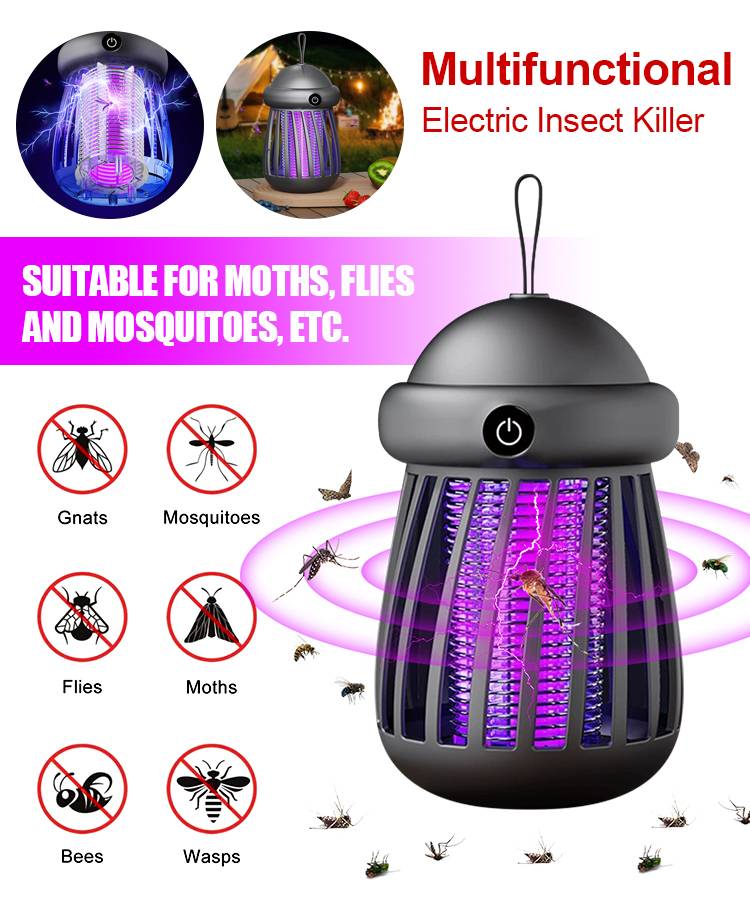 【德國黑科技】360°光波誘蚊強力電擊滅蚊燈一天能滅5萬只毒蚊💡無味無噪聲📢室內戶外都好用😍懶人必備‼️